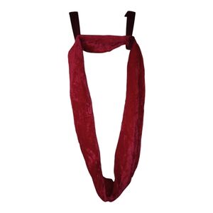 Blair Infinity Loop Scarf, Crushed Velvet, Red, Women's, Pre-owned